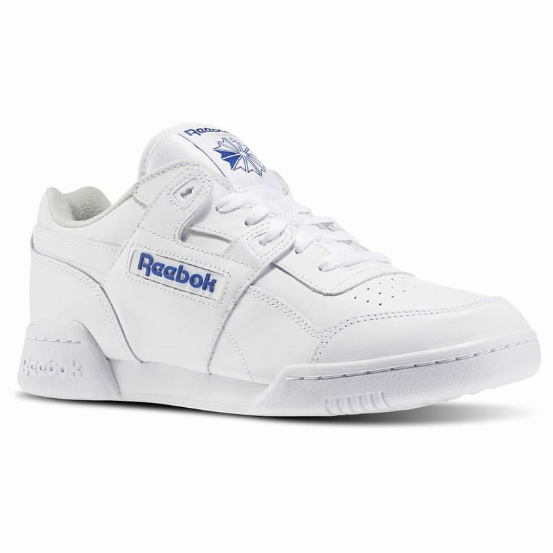 Tenisi Reebok Workout Plus Barbati Albi/Albastru Regal Romania BF9041TD